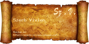 Szerb Vivien névjegykártya